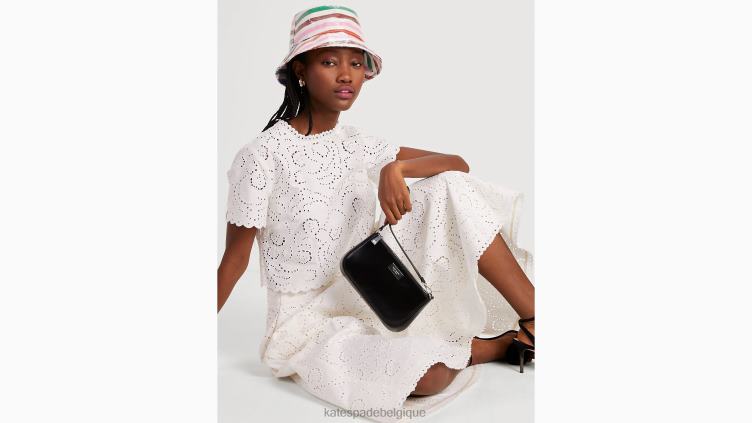 haut à broderies florales Kate Spade femmes vêtements D8288750 crème française