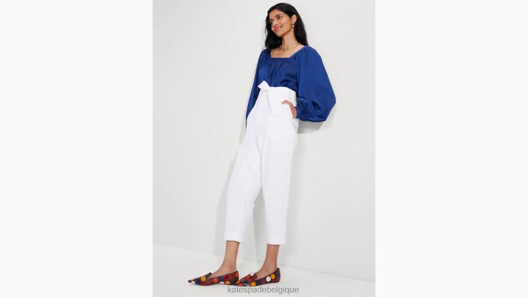 haut à encolure carrée en voile Kate Spade femmes vêtements D8288943 marine française
