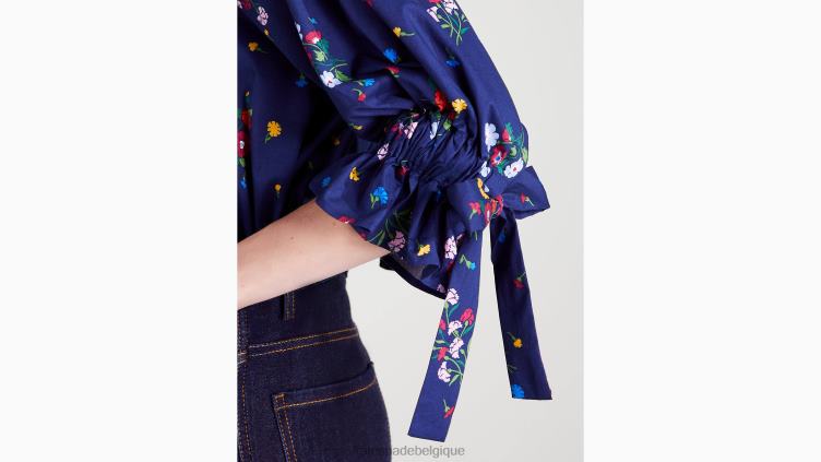 haut à fleurs Kate Spade femmes vêtements D8288928 marine française