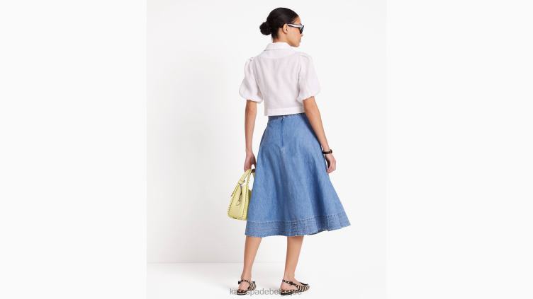 haut à manches bouffantes et citrons brodés Kate Spade femmes vêtements D8288716 blanc frais