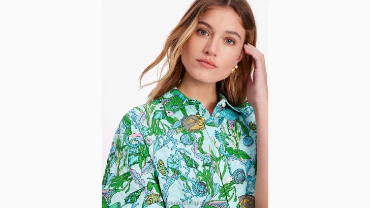 sous le haut à col marin Kate Spade femmes vêtements D8288684 marée basse multi
