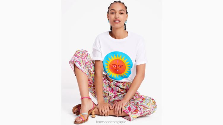 alexandre girard x t-shirt Kate Spade femmes vêtements D8288683 blanc frais