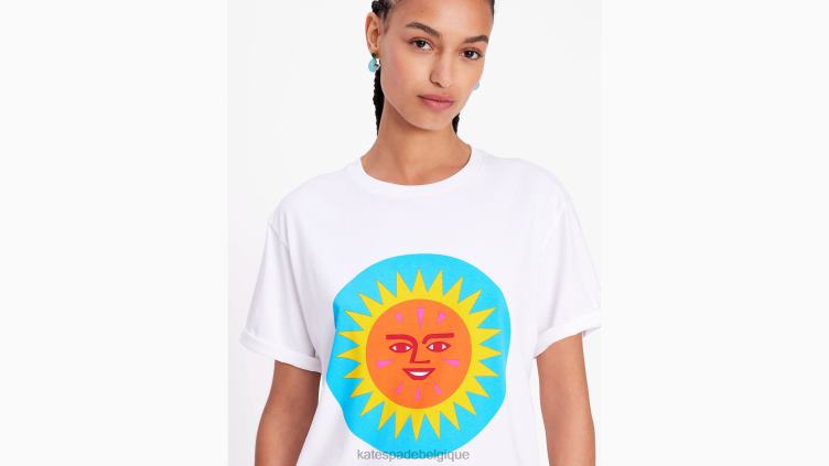 alexandre girard x t-shirt Kate Spade femmes vêtements D8288683 blanc frais