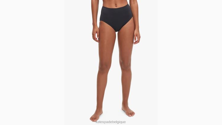 bas de bikini taille haute cabana Kate Spade femmes vêtements D8288803 noir