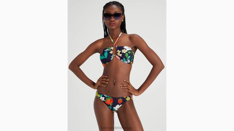 haut de bikini bandeau parterre de fleurs Kate Spade femmes vêtements D8288782 blazer bleu