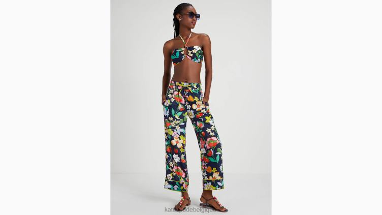haut de bikini bandeau parterre de fleurs Kate Spade femmes vêtements D8288782 blazer bleu