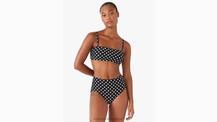 haut de bikini à encolure carrée lia Kate Spade femmes vêtements D8288807 noir