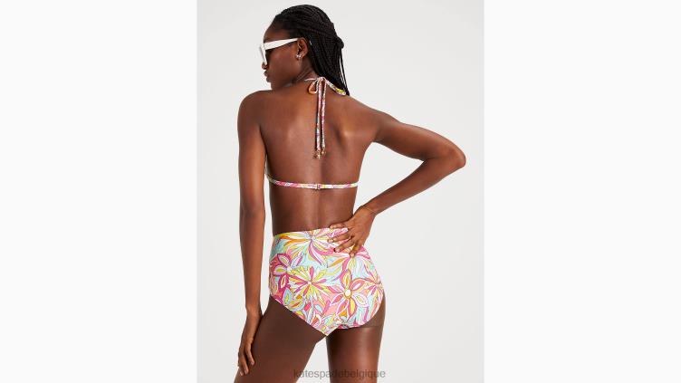 haut de bikini à fleurs anémone Kate Spade femmes vêtements D8288787 rose multicolore