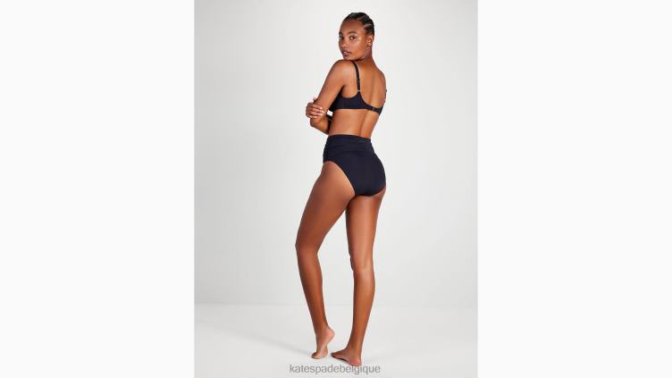 haut de bikini froncé à armatures Kate Spade femmes vêtements D8288797 noir